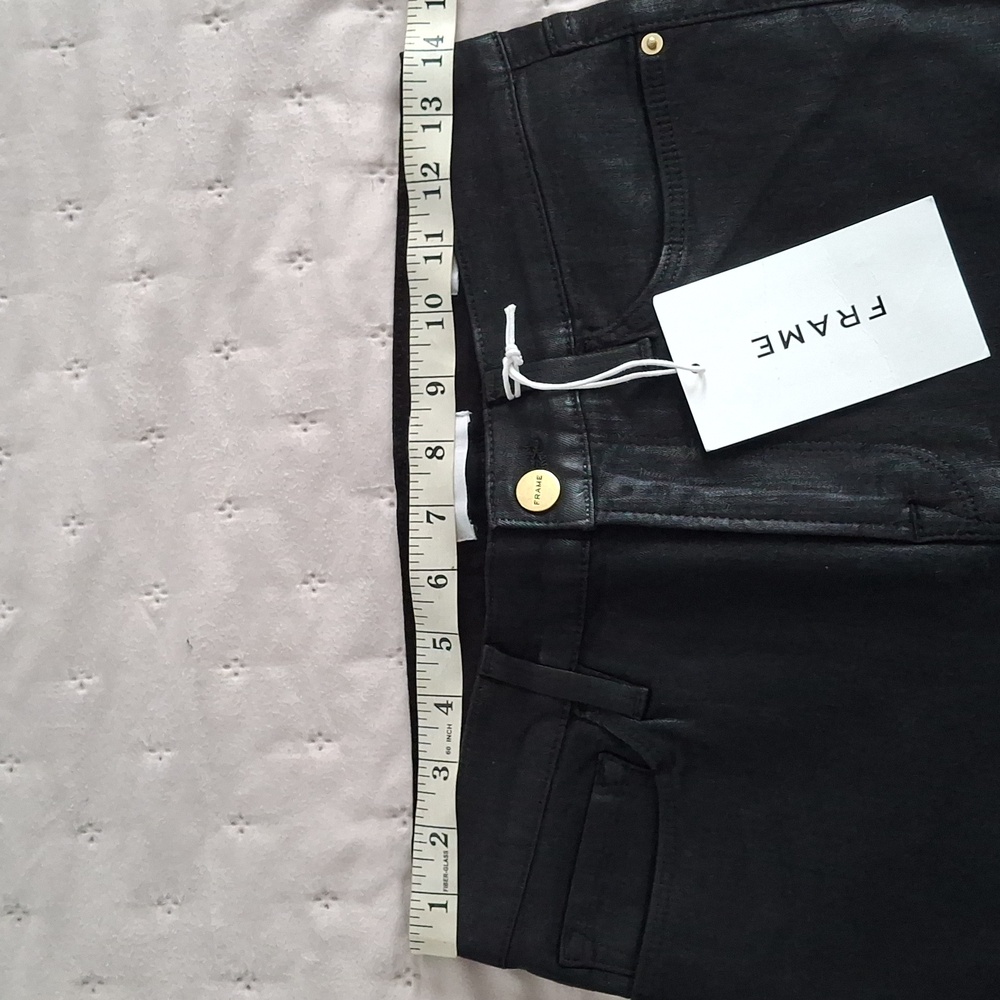 Frame Denim Jet Black Skinny Jeans - Picture 13 of 14
